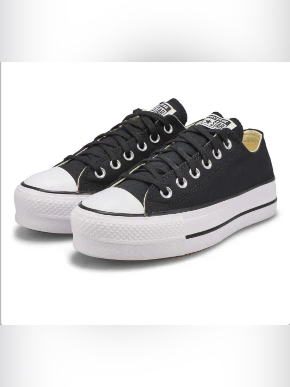 Converse Chuck Taylor Women's All Star Lift Platform Sneaker Black/White Size8.5